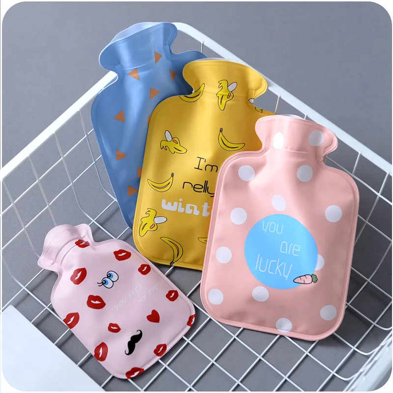 Water Filling Hot Water Bag PVC Carton Cute Child Student Thick Rubber Hand Feet Warm Bags