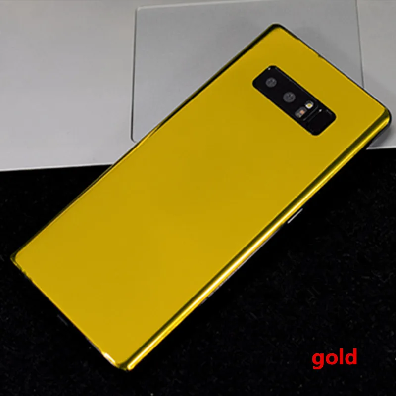 NOTOW модная зеркальная мембрана, Защитная пленка для мобильного телефона, наклейка для samsung Galaxy s10/s10E/S10plus/s9/s9+ Note8 - Цвет: Золотой