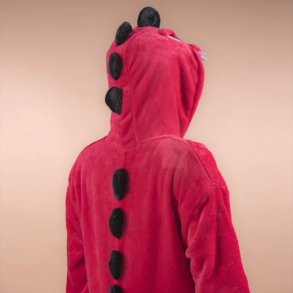 Для взрослых Динозавр Kigurumi пижамный комплект Onesie женские пижамы Пижама зимняя