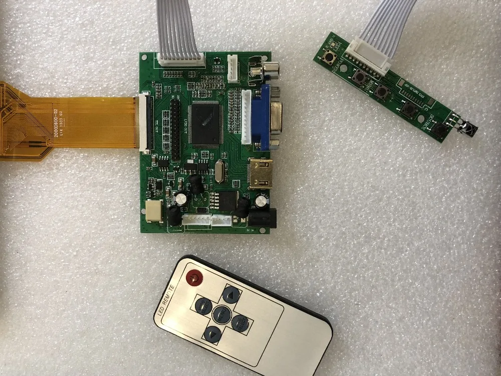 9 Inch for Raspberry Pi 3 LCD Display Screen Matrix TFT Monitor AT090TN12 V.3 with HDMI VGA AV Input Driver Board Controller