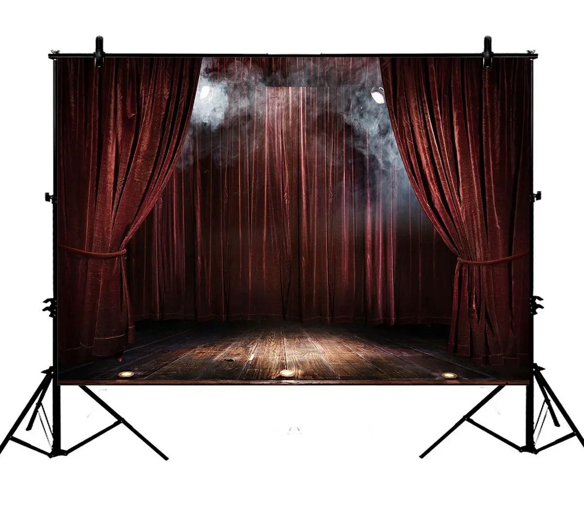 

5x7ft Velvet Curtain Stage Polyester Photo Background Portrait Backdrop
