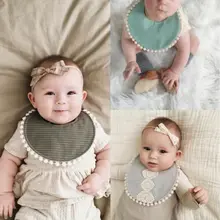 Pudcoco/Новинка года; Брендовое водонепроницаемое полотенце для маленьких девочек и мальчиков; детское Двухслойное милое полотенце для кормления; 1 шт