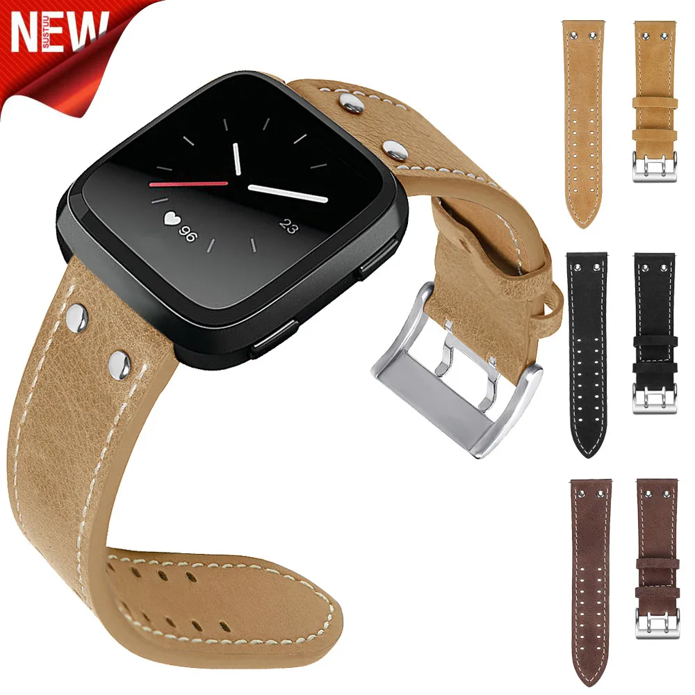 

HIPERDEAL New Band For Fitbit Smart Watches Band Repairment Strap Versa Luxury Leather Band Bracelet Watch Accessories 14JANN