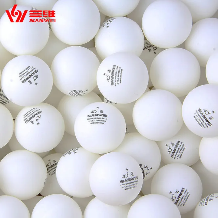 ABS Table Tennis Ball 1 Star White Free DHL SHIPPING 100 Balls Sanwei 40 