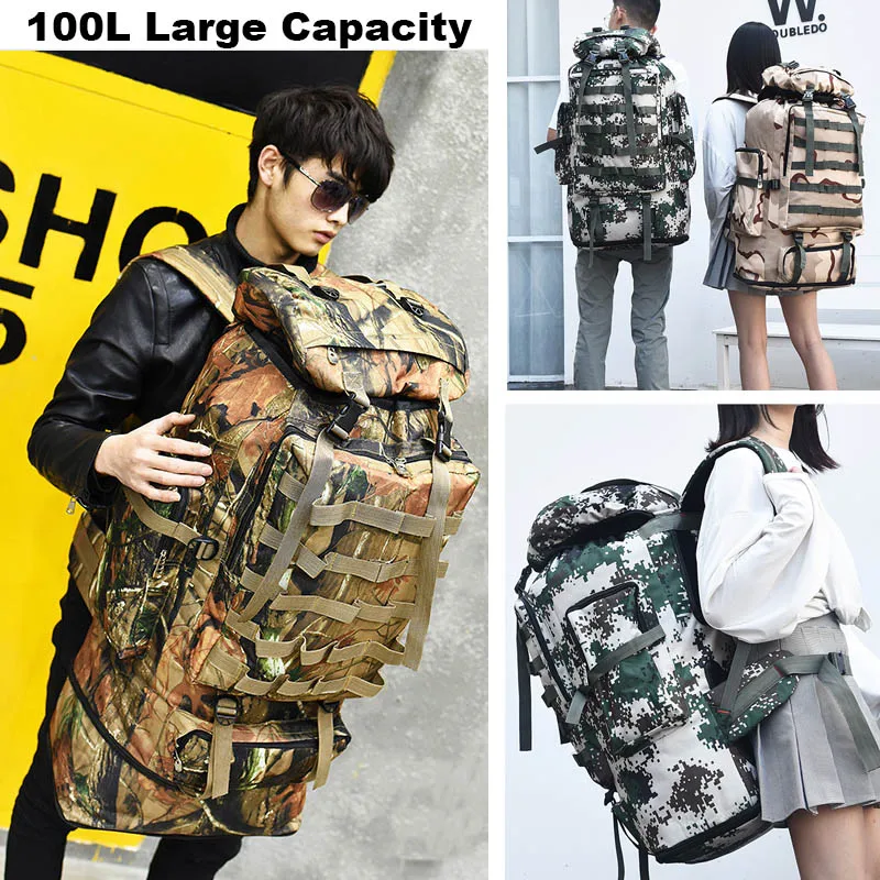  Military Bags Army Tactical Backpack Molle Camping Bag Rucksack Large Travel Backpacks Hiking Sac M