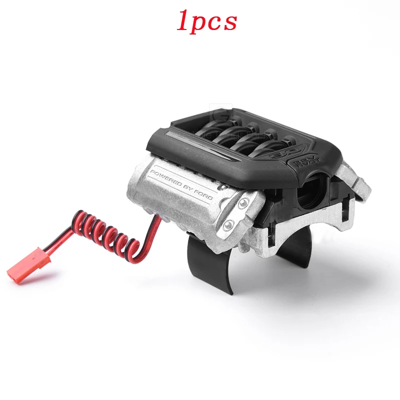 

1pcs Simulated Motor Cooling Fan F11 V8 5.0 Engine Heat Sink Double Fans Radiator 2S/7.6V 3S/11.1V fr 1/10 RC Car