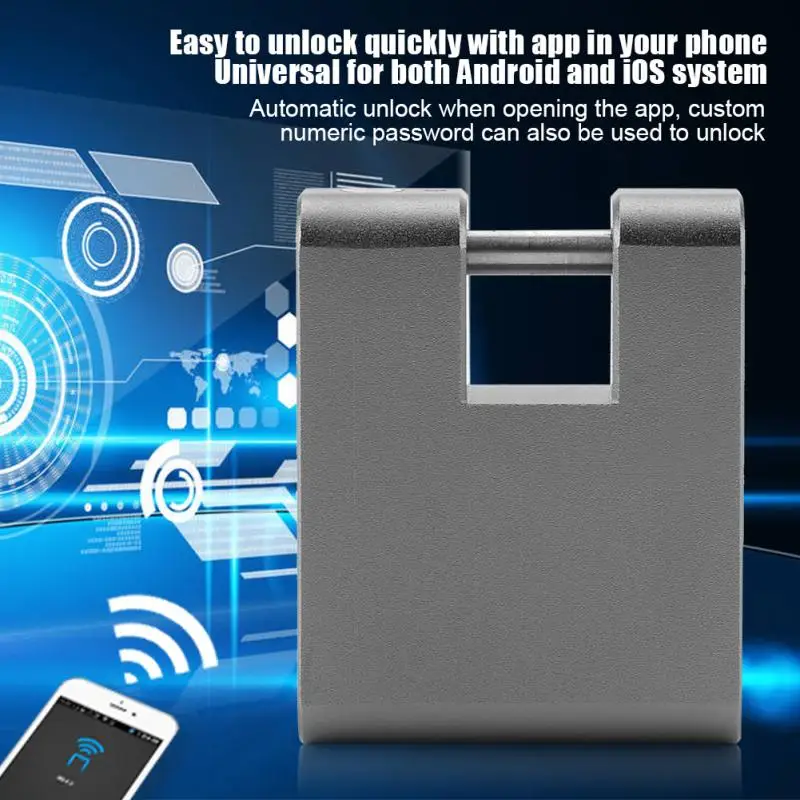 

Keyless Anti-theft Lock Wireless Smart lock Padlock Mobile Phone Bluetooth APP Control Backpacks Lock