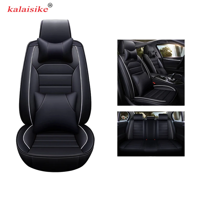 Универсальные кожаные автомобильные чехлы kalaisike для Renault все модели laguna kadjar duster
