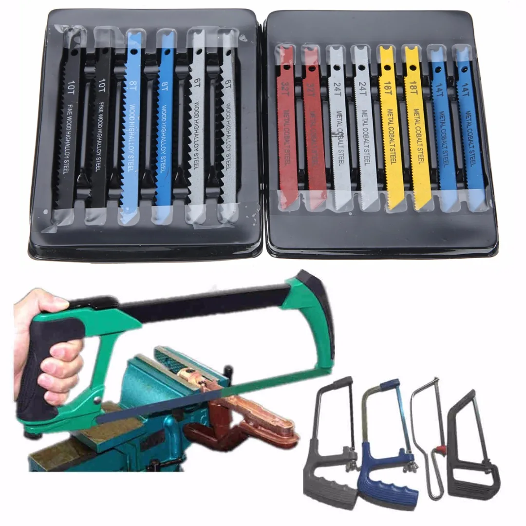 Mayitr 14Pcs/set Durable Assorted U-shank Jigsaw Blades For Plastic Wood Cutter Top Quality Jingsaw Blades Mayitr Hand Toos