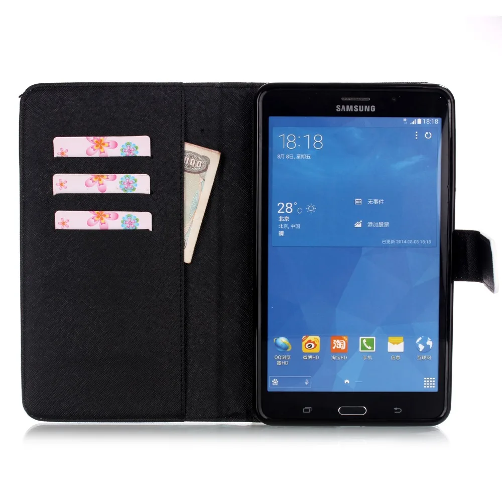 Чехол подставка для Samsung Galaxy Tab 4 7 0 T230 T231 T235|Чехлы планшетов и электронных книг| |