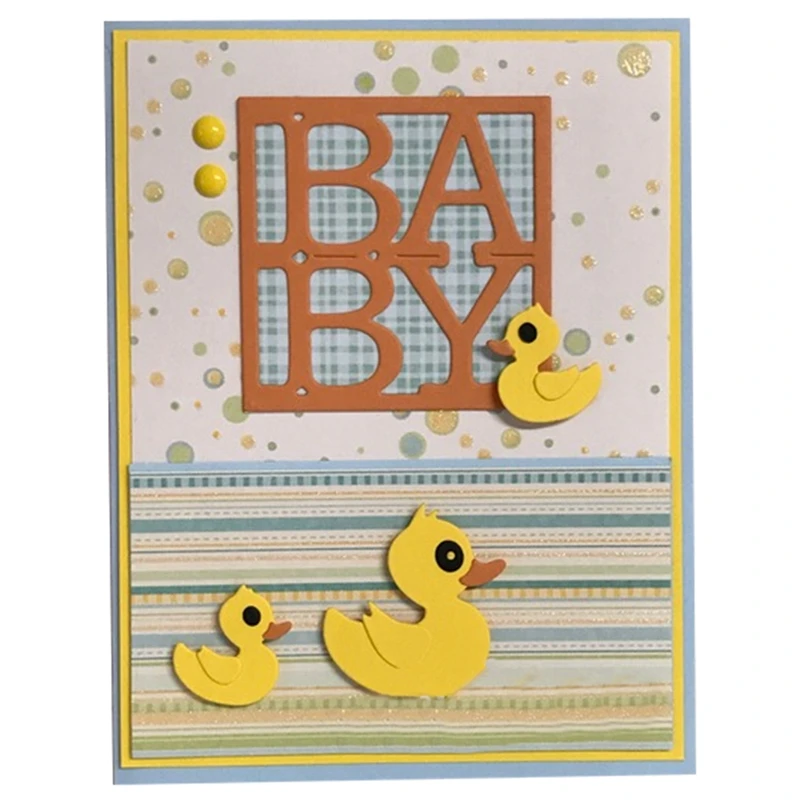

Cute Duck Metal Cutting Dies Stencils For DIY Scrapbooking Decorative Embossing Suit Paper Cards Die Cutting Template 2019 New