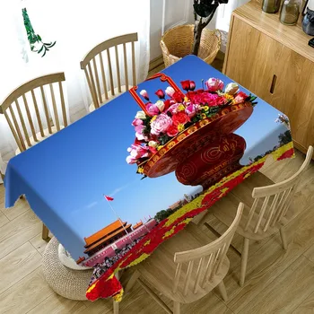 

wedding tablecloth banquet Round table cover Waterproof 3D rectangular Cabinet Cover Customized size Flower basket Pillowcase