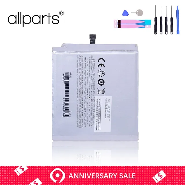 Оригинальный Батарея для Meizu MX5 M575M M575U BT51 3150 mAh полной Ёмкость