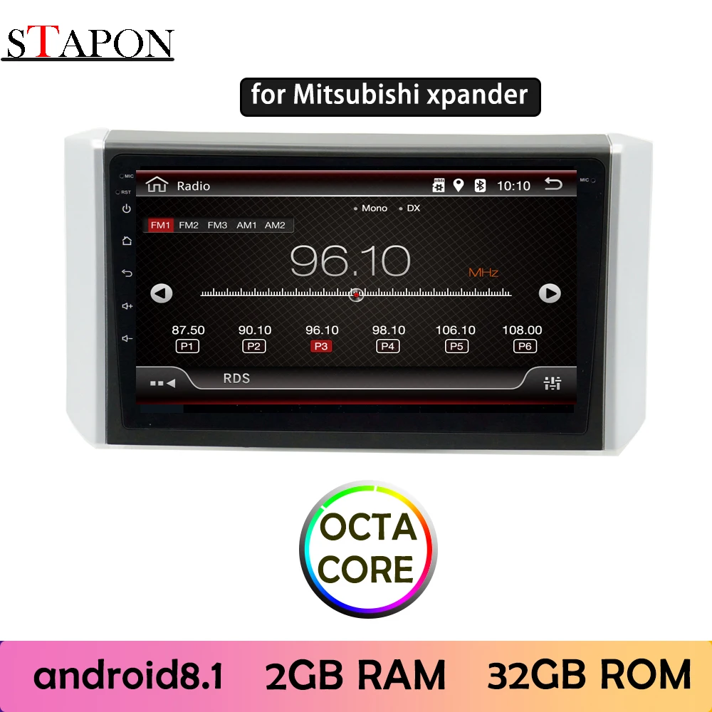 STAPON 9 дюймов для Mitsubishi xpander 2017-19 Android8.1 2G RAM OCTA CORE автомобильный DVD MP5 мультимедийный