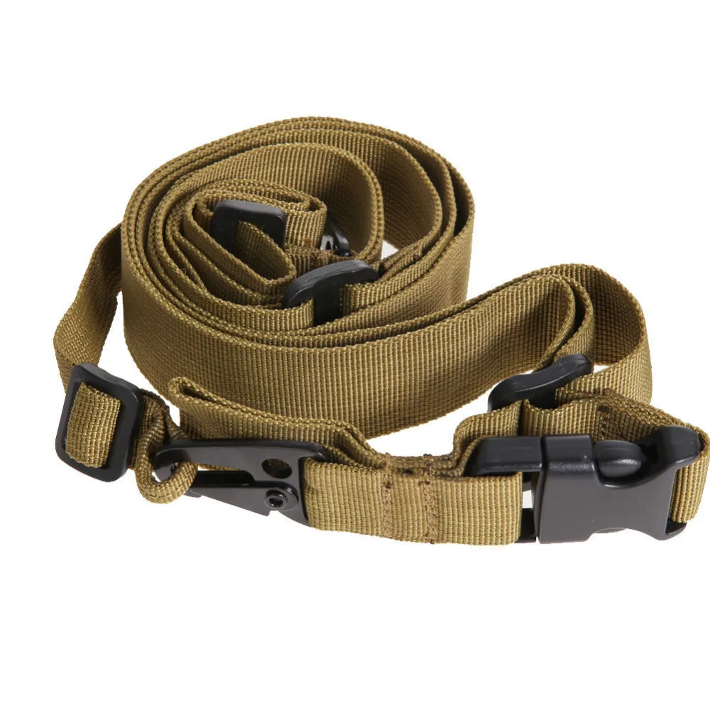 Hot SaleTan Three Point Rifle Sling Adjustable Bungee Tactical Airsoft
