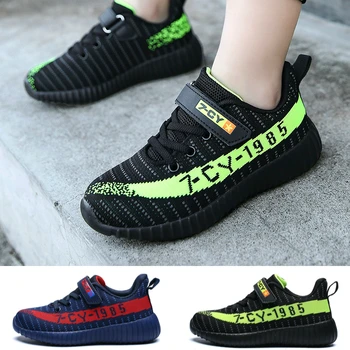 

Kids Shoes for Girl Canvas Little Boy Running Shoes Toddler Star Sneakers for Children Anti-skid Breathable Mesh Outdoor Sports