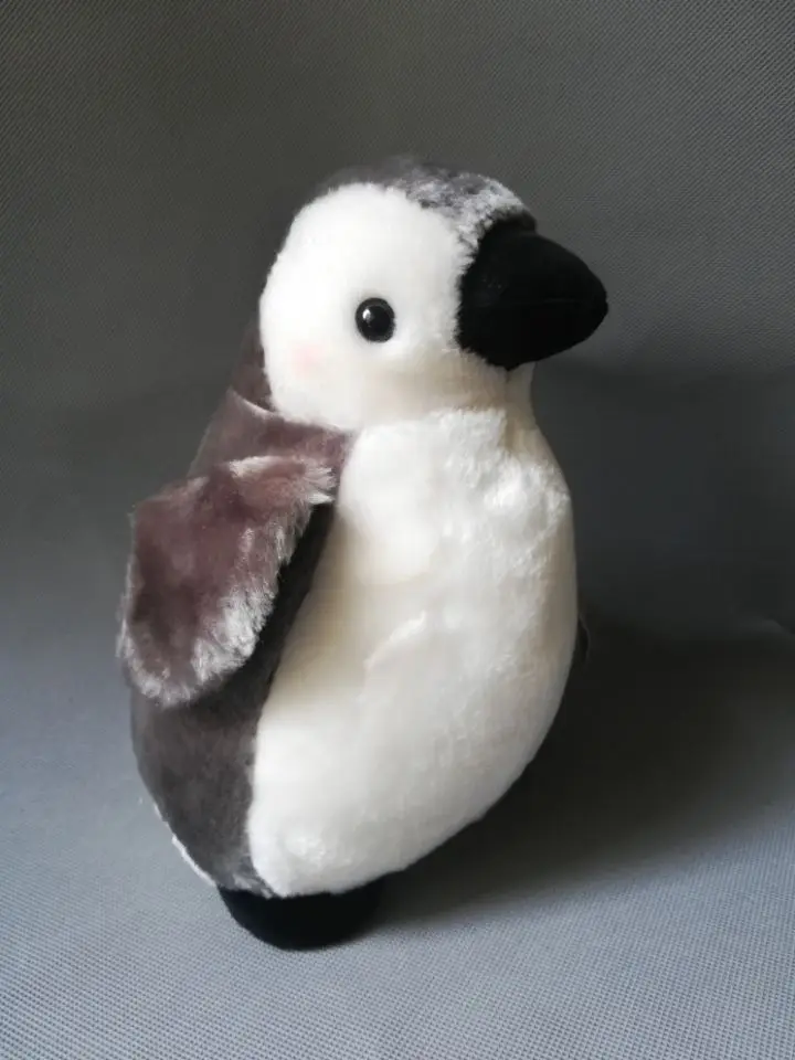 cartoon penguin plush toy about 24cm gray penguin soft doll kid's toy