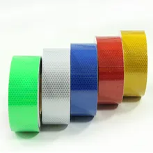 5 см* 45 м гидроизоляционной-клейкая светоотражающая лента для дорожно-строительной площадке ночь Светоотражающие Предупреждение