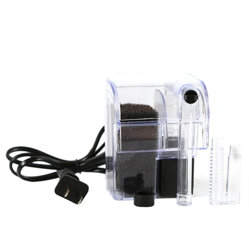 3 In 1 Aquarium Waterfall Filter Pump For Fish Turtle Tank 2W Hanging External Aquarium Filter