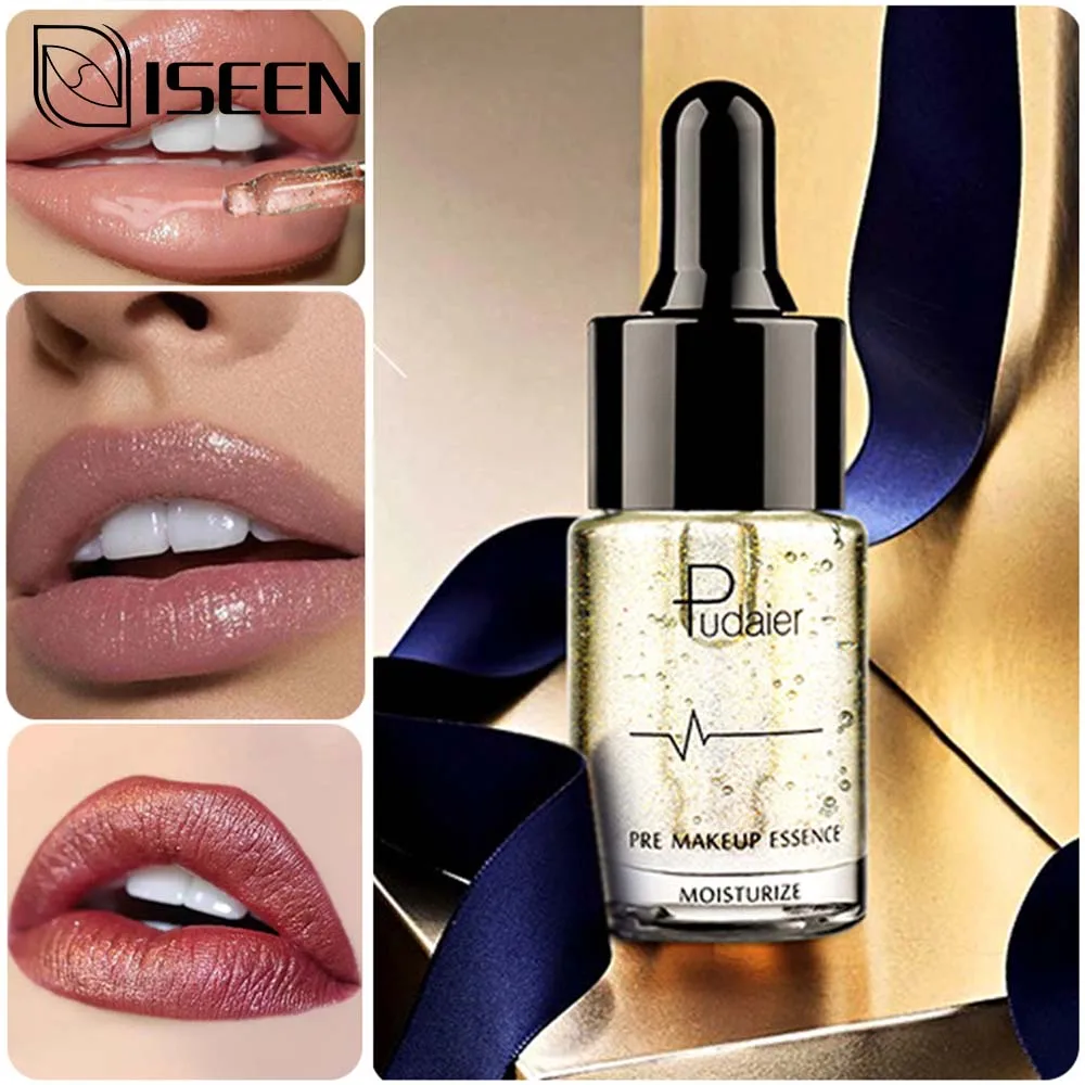 

24K Gold Hydrating Moisturizing Essence Oil Face Lip Make Up Gold Foil Serums Refreshing Moisturizing Primer Women Face Cosmetic