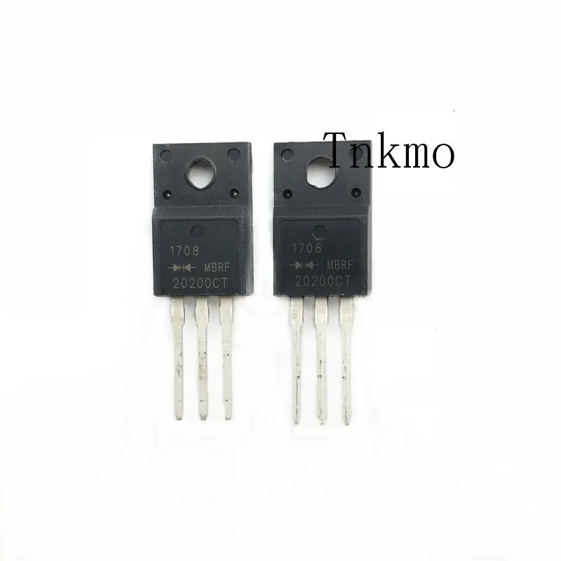 

10PCS MBRF20200 TO-220F 20A 200V MBRF20200CT Schottky barrier diode 20A 200Vrrm 10A 0.89Vf
