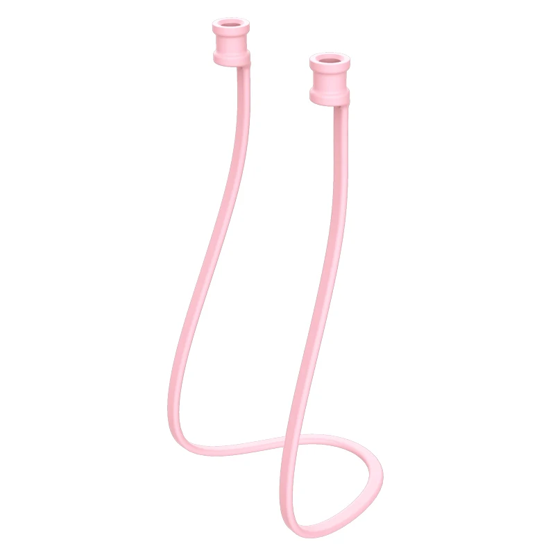 Anti-lost Rope For Honor FlyPods Rope Earphone Accessories Headphone Strap For FlyPods FreeBuds 2 Pro Silicone Holder Cover - Цвет: Pink