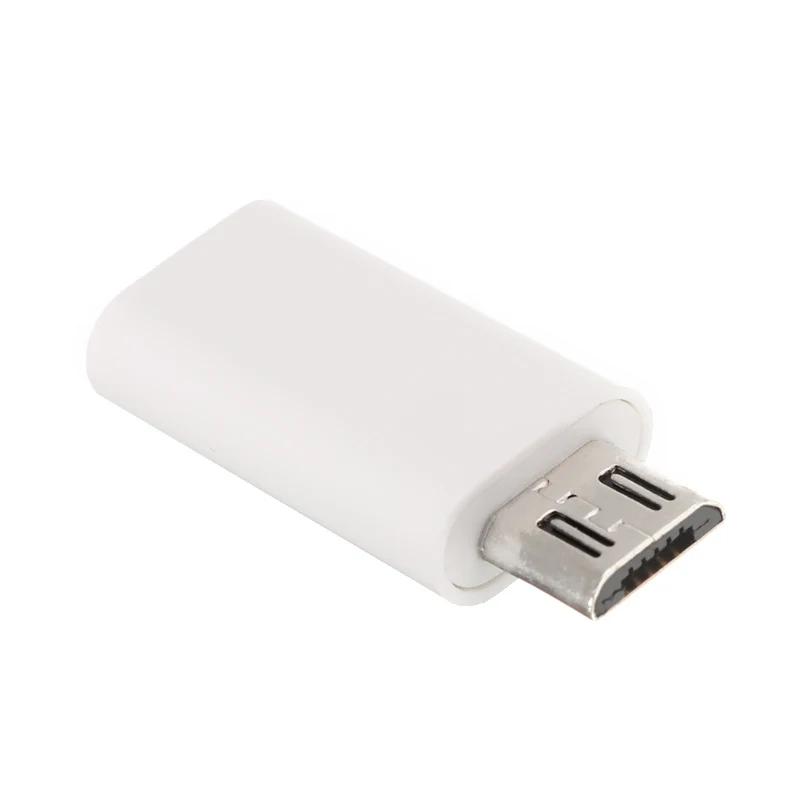 Type-C гнездовой разъем для Micro USB 2,0 Мужской USB 3,1 конвертер данных адаптер высокоскоростной Android сертифицированные аксессуары для сотовых телефонов - Цвет: White
