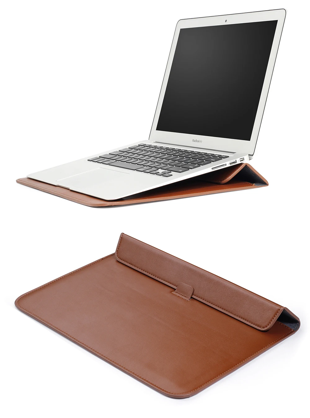 For macbook pro 13 sleeve Solid PU envelope leather laptop sleeve,for macbook pro 13 sleeve 2017 Air retina 11 13 15 A1706 A1707 (12)