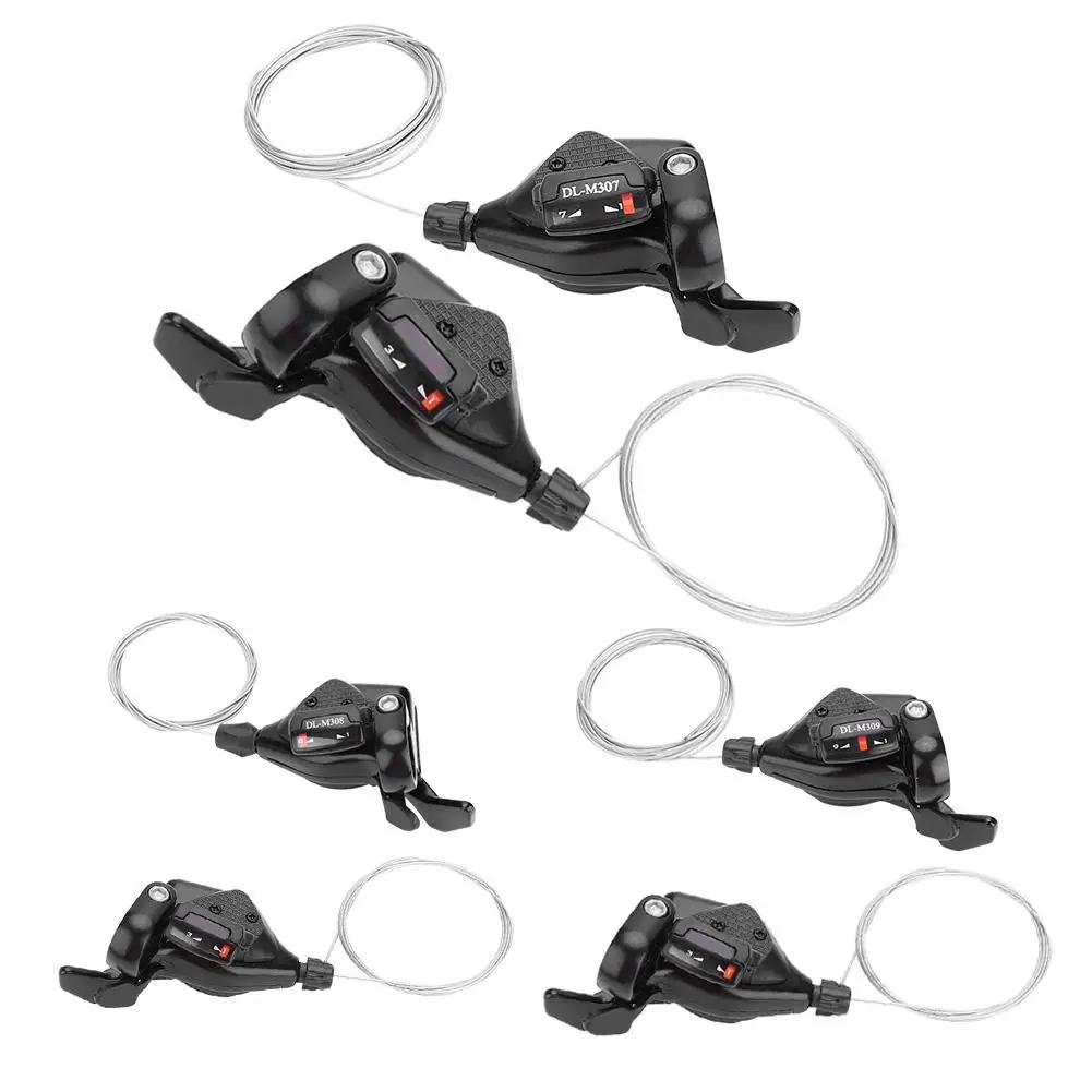 1 Pair Bicycle Shifter 7 8 9 Speed Bicycle Gear Shift Derailleur Bike