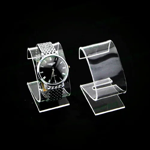 Lot of 5 Acrylic Watch Display Stand Frosted,Clear,Black Watch Display
