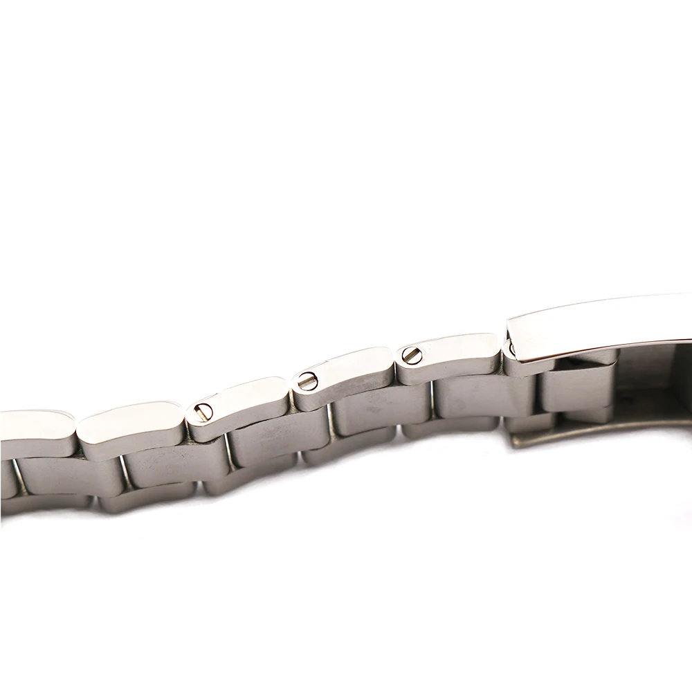 CARLYWET 20 21mm Silver Brushed 316L Solid Stainless Steel Watch Band Belt Strap Bracelets For GMT Submariner