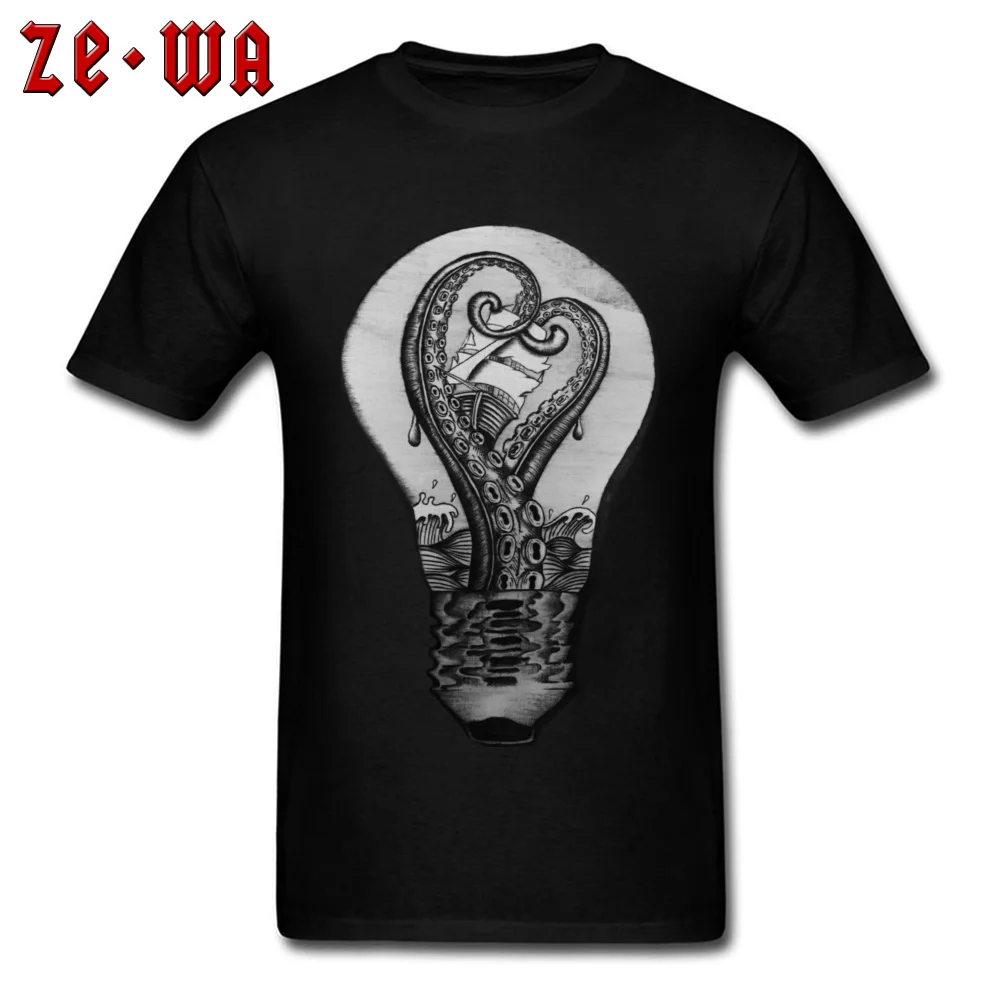 Hot Sale Light Storm Cool Tshirts Round Neck 100% Cotton Men Tops Tees Short Sleeve Lovers Day Cool Tops Shirts Light Storm black