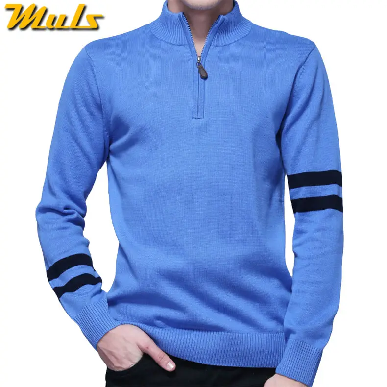 2018 New Zipper Sweater Men Spring Male Pullover Thick Cotton Knitted MuLS Brand Sweater Jumper Autumn Black Top Plus Size M-3XL-02