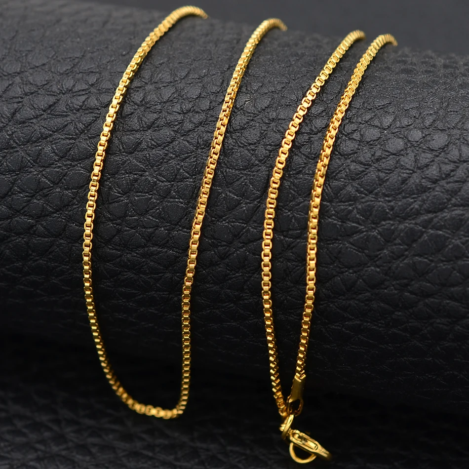 Anniyo Gold Chain Necklaces for Women Girls,Gold Color/Silver Color Thin Chains Jewelry Gifts