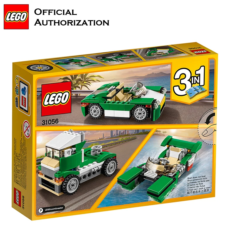 LEGO строительные блоки автомобильные игрушки серия Creator креативные зеленые