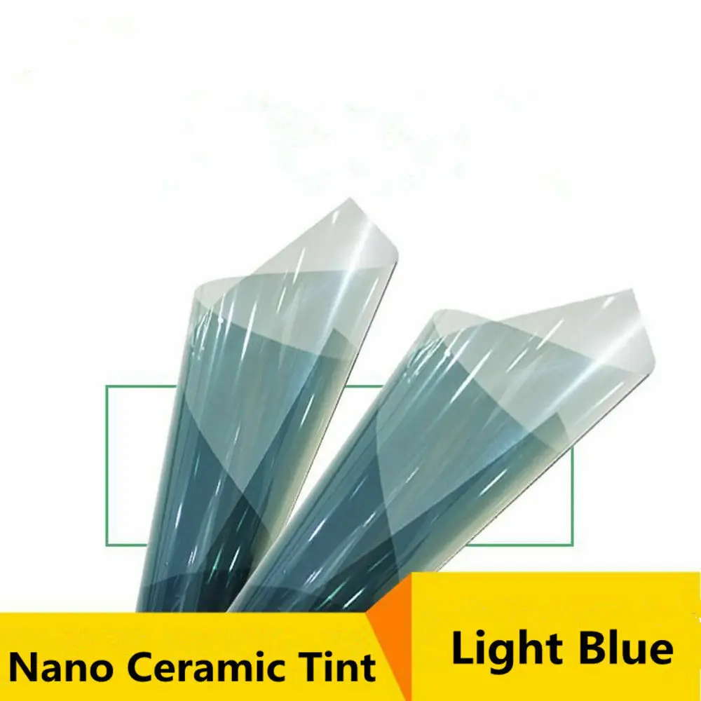 Sunice 75% VLT светло-голубая нано-керамическая оконная пленка авто для дома и офиса анти-УФ термостойкая Водонепроницаемая Автомобильная Передняя пленка лобового стекла
