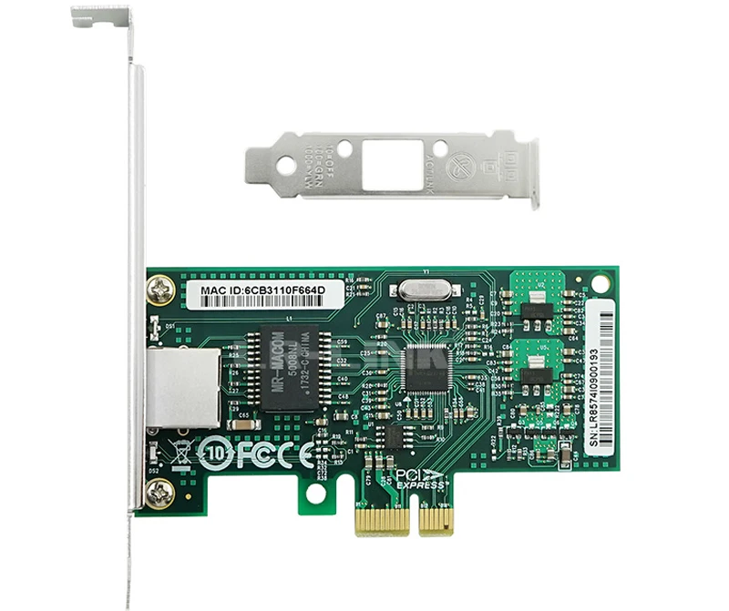 LREC9201CT-PCI Express x1 101001000Mbps Single Port RJ45 Network Adapter Intel 82574 (1 x RJ45)12