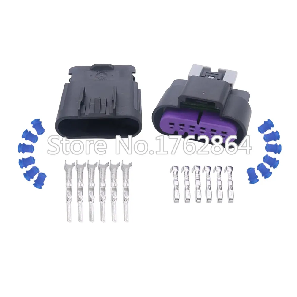 

5 Sets 6 Pin Female and Male Automotive Plug Connector Throttle Position Sensor Insert with terminal DJ7065D-1.5-11/21