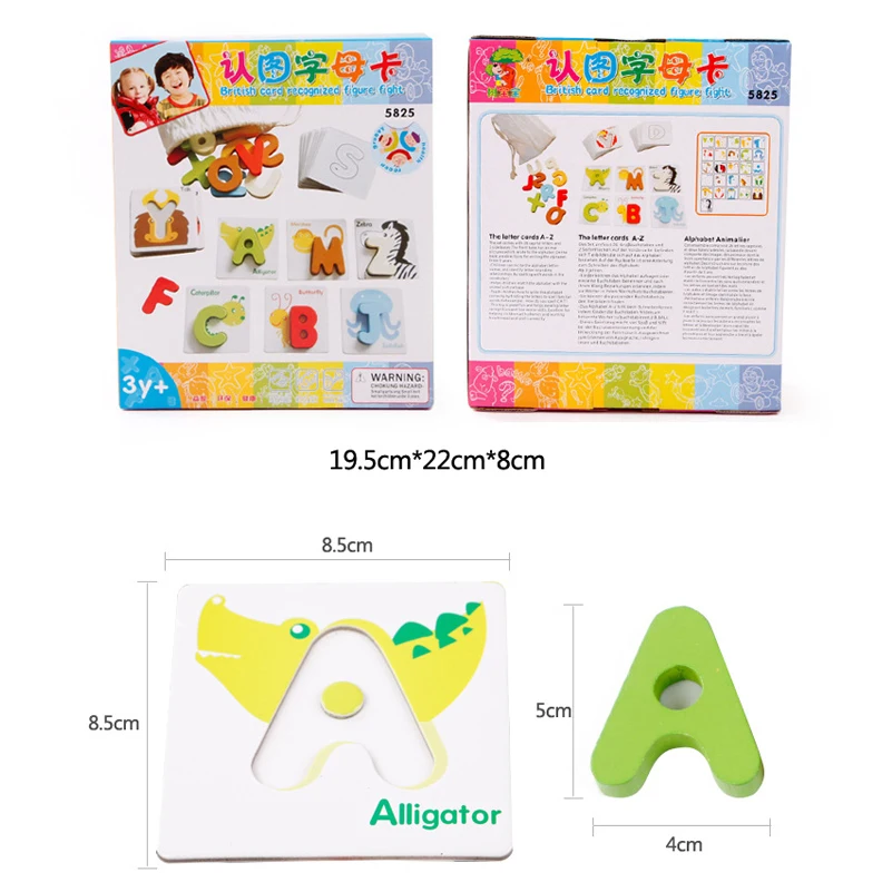 26 шт./компл. деревянные игрушки для чтения Монтессори обучающая игрушка письмо