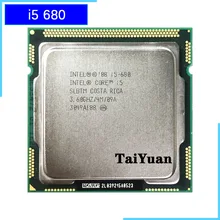 Intel Core i5-680 i5 680 3.6 GHz çift çekirdekli CPU İşlemci 4M için 73W LGA 1156