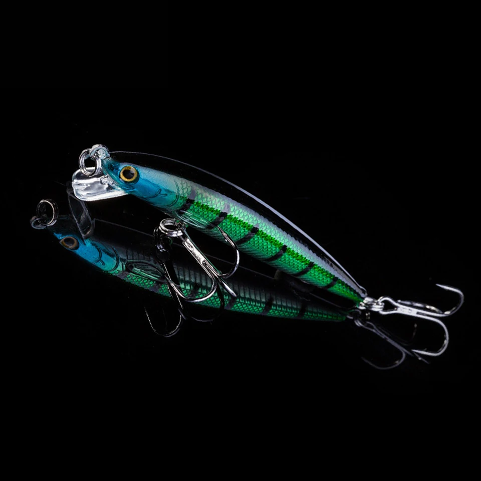 

1PCS Minnow Fishing Lures 7cm 5g Lifelike Wobblers With 8# Owner Hooks peche isca artificial 1.5-2m Deep Diving
