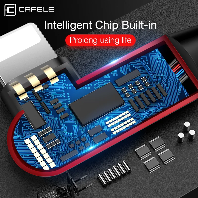  Cafele 90 Grad LED Beleuchtung USB Kabel für iPhone 11 pro X Xr Xs Max 8 7 6s Plus mobile Gaming US