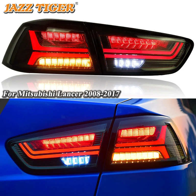 

Rear Fog Lamp + Brake Light + Reverse Light + Dynamic Turn Signal Light Car LED Tail Light Taillight For Mitsubishi Lancer EVO x