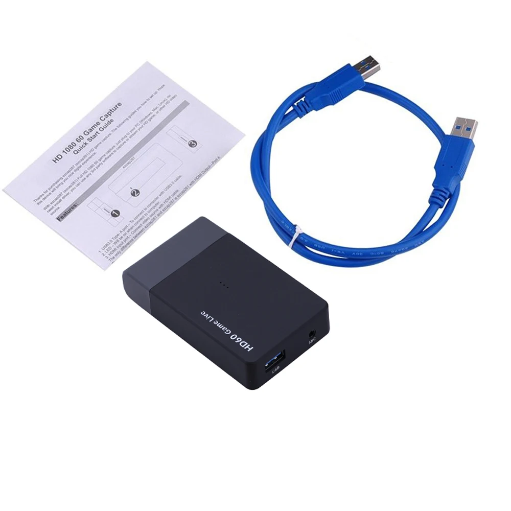 Ezcap261M HDMI конвертер к USB3.0/HDMI + mic hdmi usb3.0 видео Захват с микрофоном ваш голос шоу HD