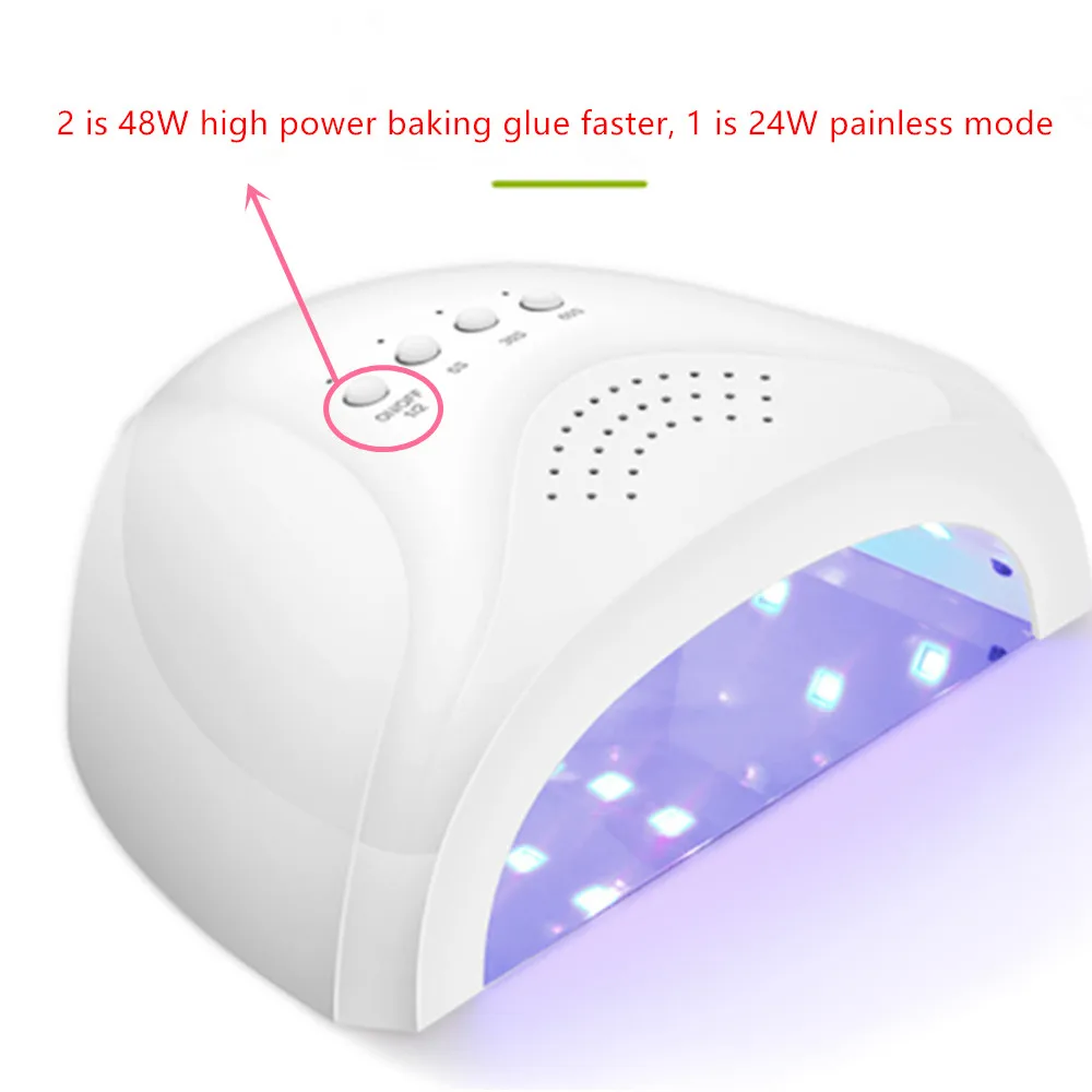 2018UV лампа для сушки ногтей UVLED 48 Вт SUNone маникюрная Ультрафиолетовая лампа для маникюра гель лак для сушки ногтей гель для полировки отверждения - Цвет: SUNone 48W