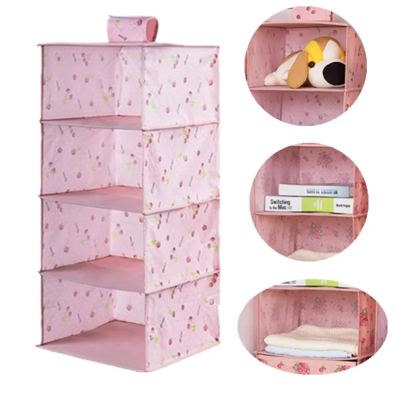 Hot 2016 New Four Floor Wardrobe Storage Bag Multilayer Clothing