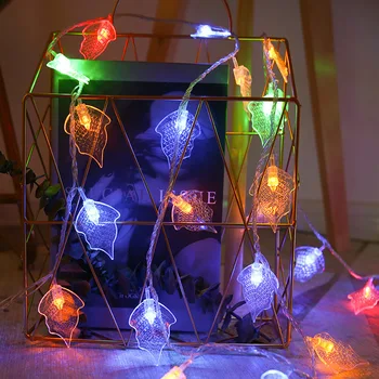 

1pc 2colors 3m 20Led transparent leaf light string battery usb powered wedding happy birthday party opening ceremony home decor