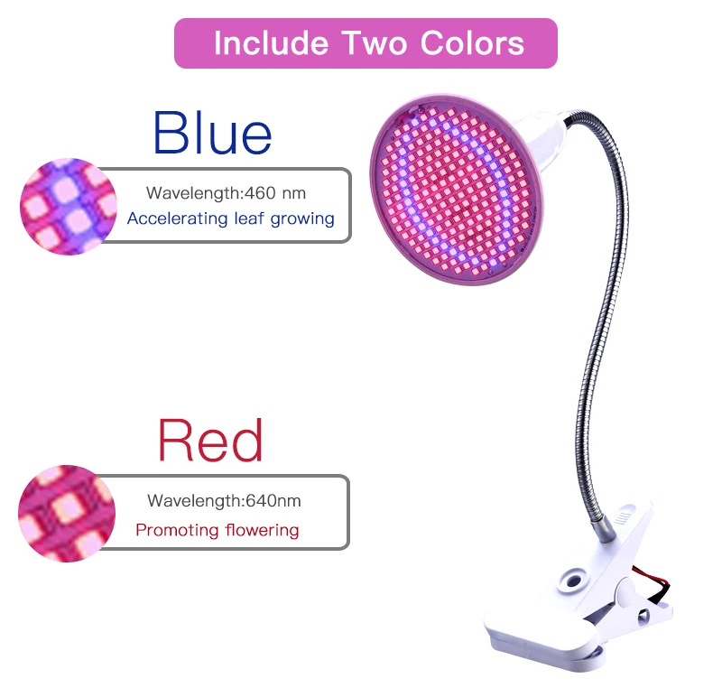  LED Grow light Full Spectrum Phyto Lamp Hydroponics Fitolamp With Clip For Vegetable Flower Seeding - 32871615283