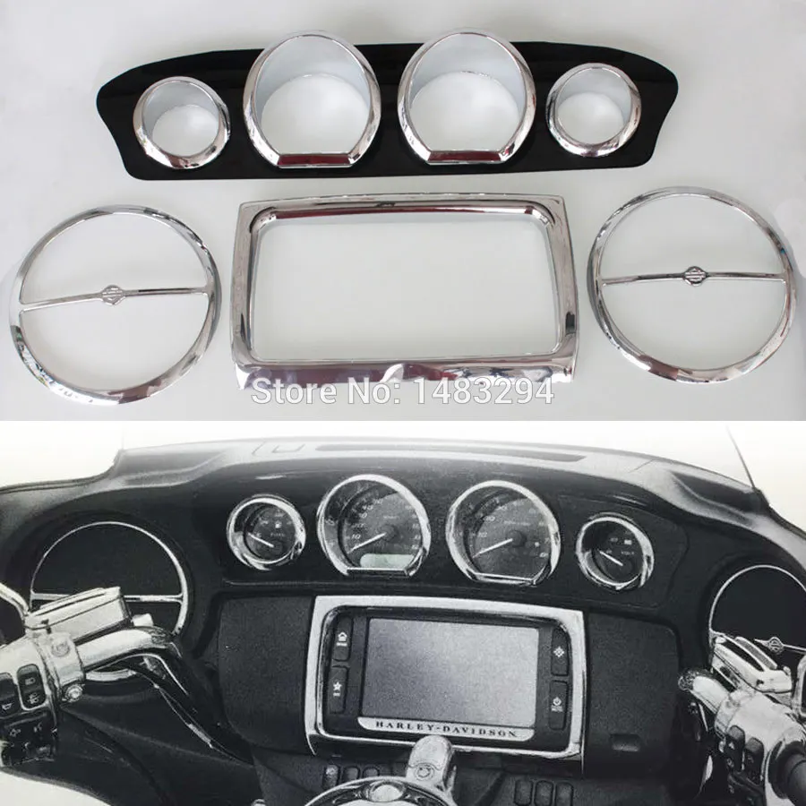 Chrome Inner Fairing Trim Kit Gauge Trim Kit & Radio Trim Bezel Kit