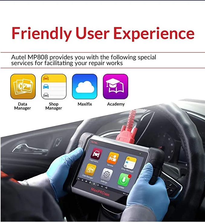 Сканер Autel MaxiPRO MP808 диагностический инструмент Upgrated DS808 сканирующий инструмент OE-Level Автомобильная полная система с двунаправленным